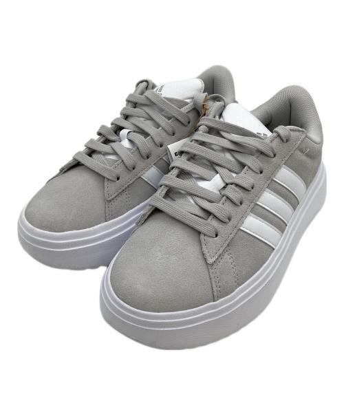 adidas（アディダス）adidas (アディダス) GRAND COURT PF SUEDE W グレー サイズ:24cm 未使用品の古着・服飾アイテム