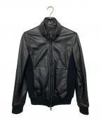 AKMエーケーエム）の古着「レザージャケット」｜ブラック