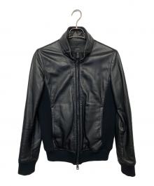 AKM（エーケーエム）の古着「レザージャケット」｜ブラック