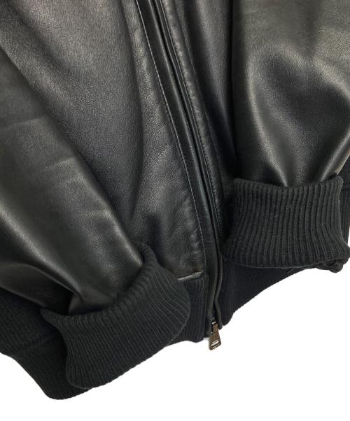 AKM（エーケーエム）AKM (エーケーエム) レザージャケット ブラック サイズ:Mの古着・服飾アイテム
