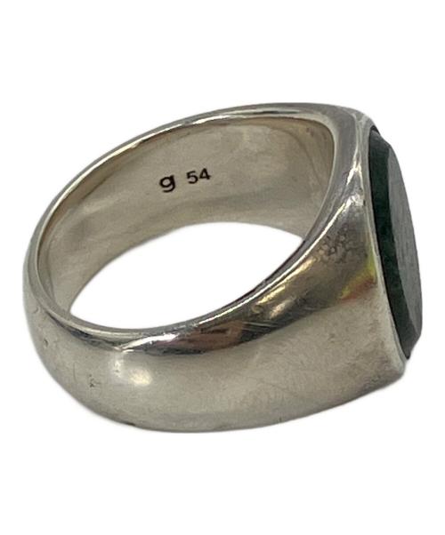 TOM WOOD（トムウッド）TOM WOOD (トムウッド) グリーンマーブル クッションシグネットリング グリーンマーブル サイズ:14号の古着・服飾アイテム