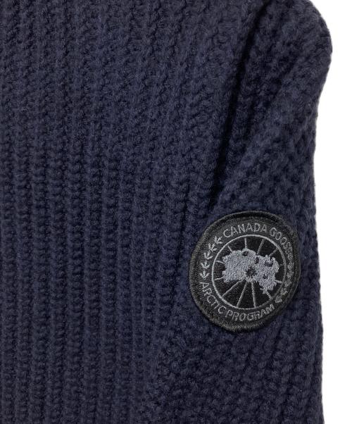 CANADA GOOSE（カナダグース）CANADA GOOSE (カナダグース) 厚手ニット ネイビー サイズ:Sの古着・服飾アイテム