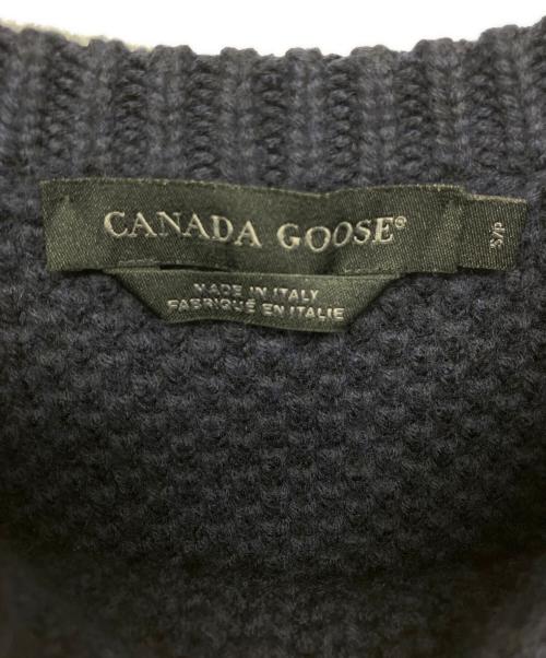 CANADA GOOSE（カナダグース）CANADA GOOSE (カナダグース) 厚手ニット ネイビー サイズ:Sの古着・服飾アイテム