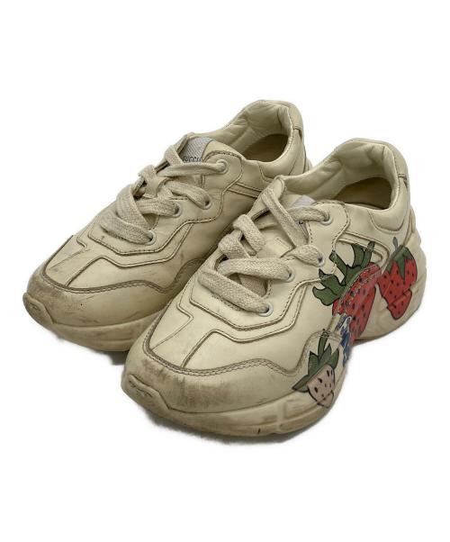 GUCCI（グッチ）GUCCI (グッチ) スニーカー ベージュ サイズ:18cmの古着・服飾アイテム