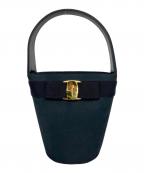 Salvatore Ferragamoサルヴァトーレ フェラガモ）の古着「ヴァラ　ハンドバッグ」｜ネイビー