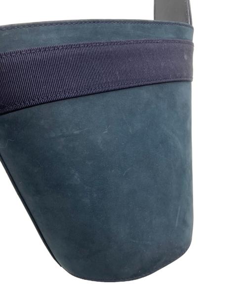 Salvatore Ferragamo（サルヴァトーレ フェラガモ）Salvatore Ferragamo (サルヴァトーレ フェラガモ) ヴァラ　ハンドバッグ ネイビーの古着・服飾アイテム