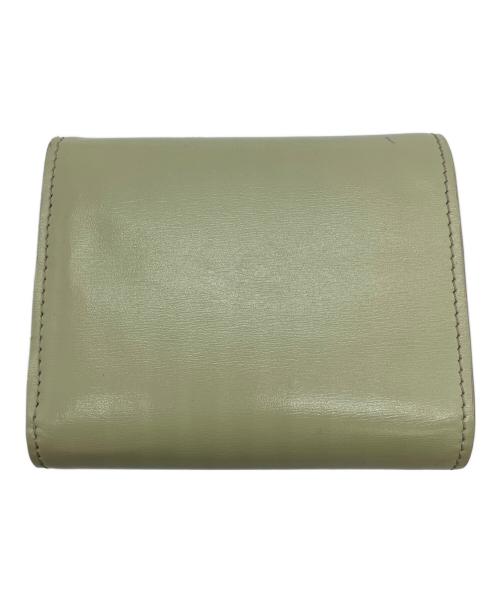 CELINE（セリーヌ）CELINE (セリーヌ) トリオンフ コンパクトウォレット グリーンの古着・服飾アイテム