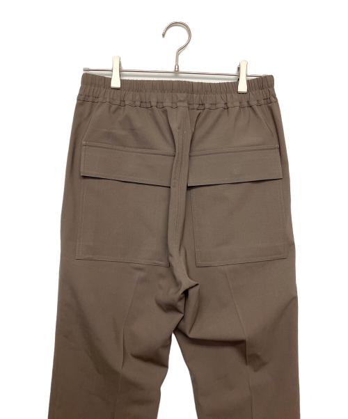 RICK OWENS（リックオウエンス）RICK OWENS (リックオウエンス) ドローストリングスリムイージーパンツ ブラウン サイズ:US36の古着・服飾アイテム