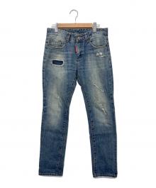 DSQUARED2（ディースクエアード）の古着「ダメージデニムパンツ」｜インディゴ