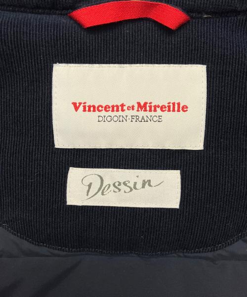 VINCENT ET MIREILLE（ヴァンソンエミレイユ）VINCENT ET MIREILLE (ヴァンソンエミレイユ) dessin UNTITLED (デッサンアンタイトル) ダウンジャケット ネイビー サイズ:2の古着・服飾アイテム