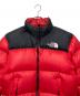 THE NORTH FACE (ザ ノース フェイス) ダウンジャケット ブラック×レッド サイズ:M：14000円