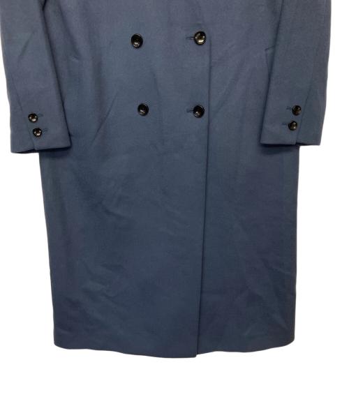 INDIVI（インディヴィ）INDIVI (インディヴィ) スーパーシャルムウールビーバーコート ブルー サイズ:38の古着・服飾アイテム