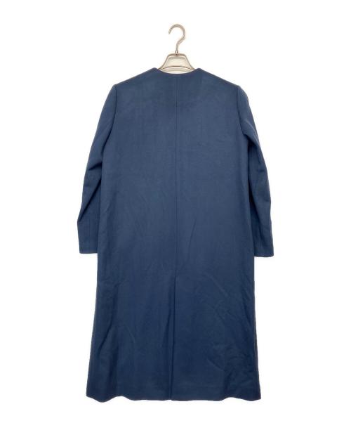 INDIVI（インディヴィ）INDIVI (インディヴィ) スーパーシャルムウールビーバーコート ブルー サイズ:38の古着・服飾アイテム