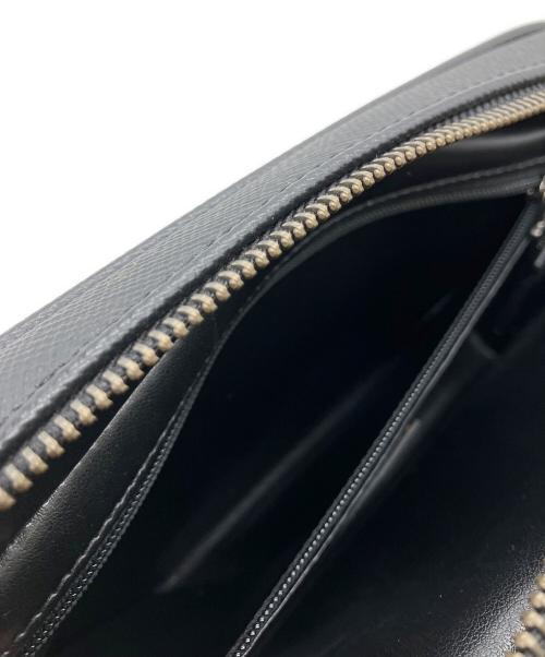 serapian（セラピアン）SERAPIAN (セラピアン) エヴォリューションレザー2ROOM　クラッチバッグ ブラックの古着・服飾アイテム