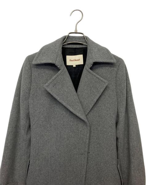 Paul Stuart（ポールスチュアート）Paul Stuart (ポールスチュアート) メルトンコート ライトグレー サイズ:6の古着・服飾アイテム