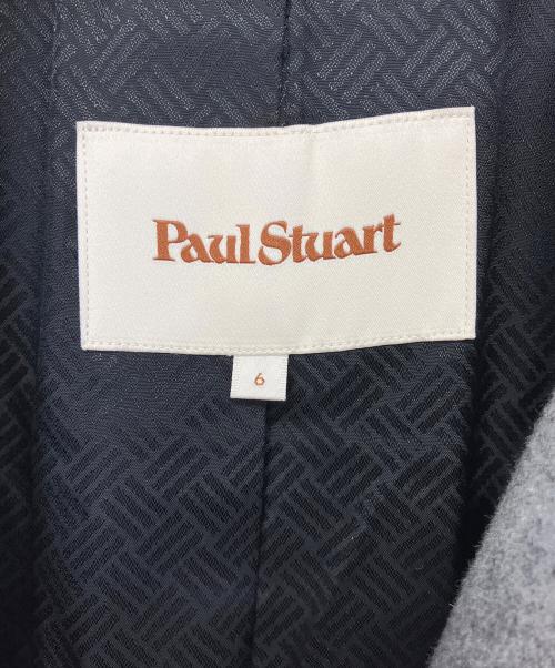 Paul Stuart（ポールスチュアート）Paul Stuart (ポールスチュアート) メルトンコート ライトグレー サイズ:6の古着・服飾アイテム