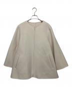 23区ニジュウサンク）の古着「ノーカラーコート」｜アイボリー