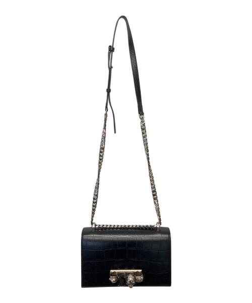 ALEXANDER McQUEEN（アレキサンダーマックイーン）ALEXANDER McQUEEN (アレキサンダーマックイーン) ショルダーバッグ スカルリング ブラックの古着・服飾アイテム
