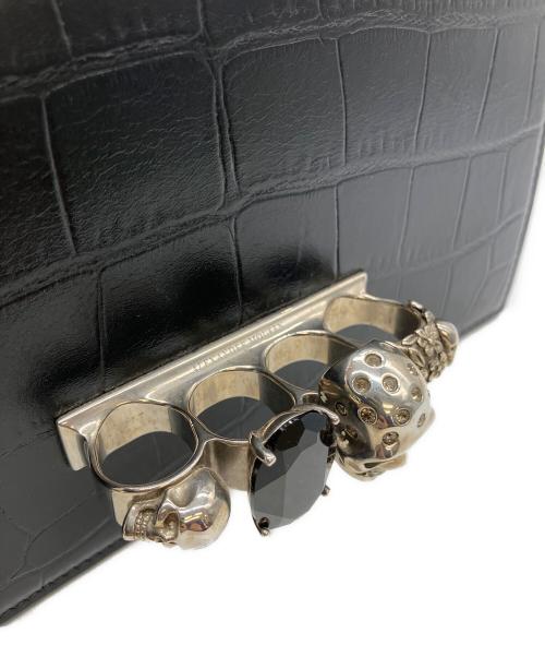 ALEXANDER McQUEEN（アレキサンダーマックイーン）ALEXANDER McQUEEN (アレキサンダーマックイーン) ショルダーバッグ スカルリング ブラックの古着・服飾アイテム