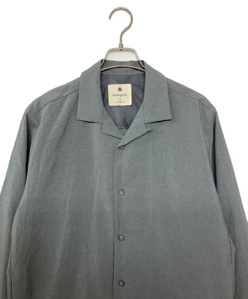 Snow peak（スノーピーク）Snow peak (スノーピーク) 長袖シャツ グレー サイズ:Mの古着・服飾アイテム