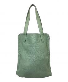 土屋鞄（ツチヤカバン）の古着「スリムトートバッグ」｜オリーブ