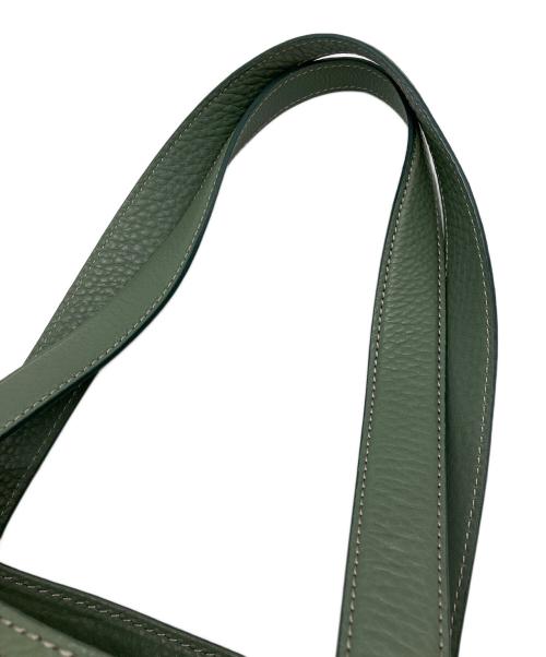 土屋鞄（ツチヤカバン）土屋鞄 (ツチヤカバン) スリムトートバッグ オリーブの古着・服飾アイテム