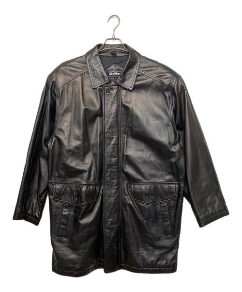 Wind Armor（ウィンドアーマー）Wind Armor (ウィンドアーマー) レザーコート　ラムレザー ブラック サイズ:LLの古着・服飾アイテム