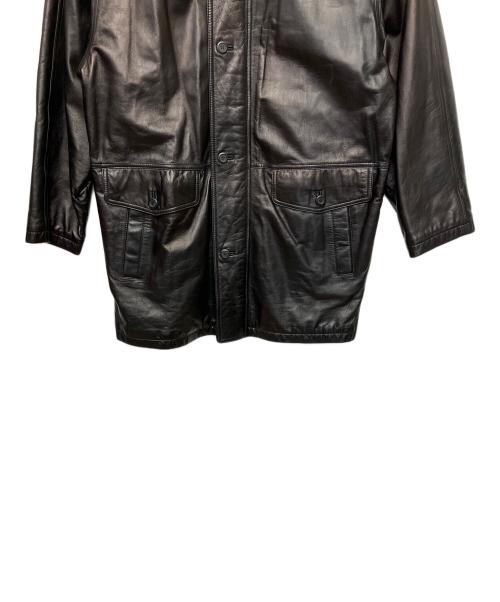 Wind Armor（ウィンドアーマー）Wind Armor (ウィンドアーマー) レザーコート　ラムレザー ブラック サイズ:LLの古着・服飾アイテム