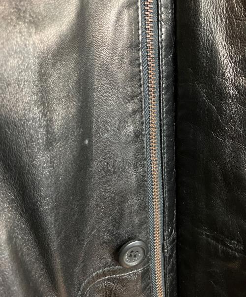Wind Armor（ウィンドアーマー）Wind Armor (ウィンドアーマー) レザーコート　ラムレザー ブラック サイズ:LLの古着・服飾アイテム