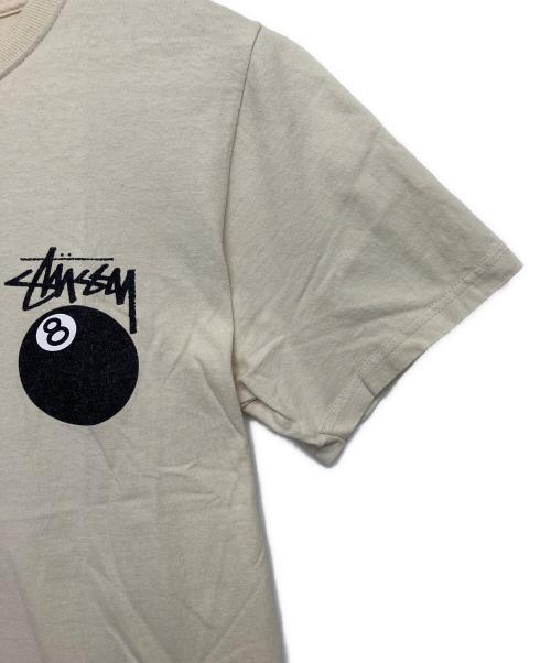 stussy（ステューシー）stussy (ステューシー) 半袖カットソー 8ボール ベージュ サイズ:Sの古着・服飾アイテム