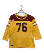 STARTER×WTAPSスターター×ダブルタップス）の古着「スウェット」｜ブラウン×イエロー