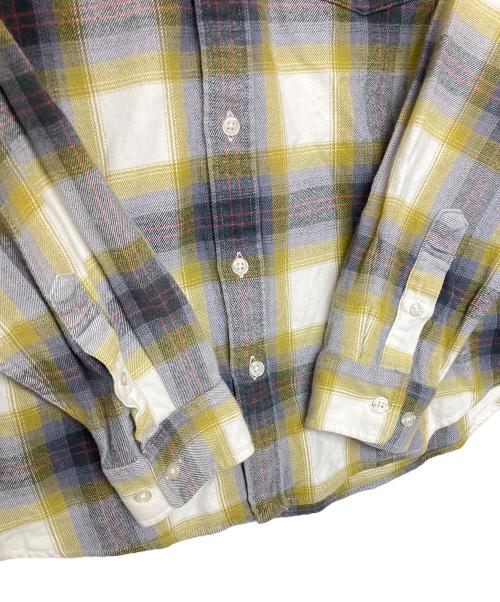 SUPREME（シュプリーム）SUPREME (シュプリーム) ネルシャツ Brushed Plaid Flannel Shirt グレー×イエロー サイズ:Sの古着・服飾アイテム
