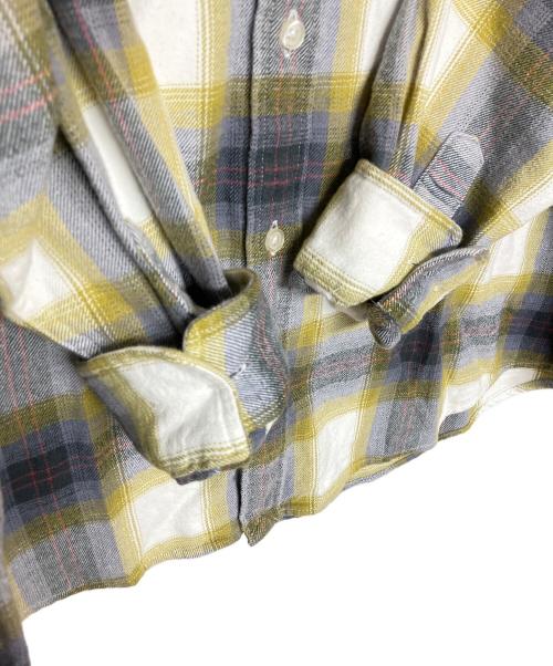SUPREME（シュプリーム）SUPREME (シュプリーム) ネルシャツ Brushed Plaid Flannel Shirt グレー×イエロー サイズ:Sの古着・服飾アイテム