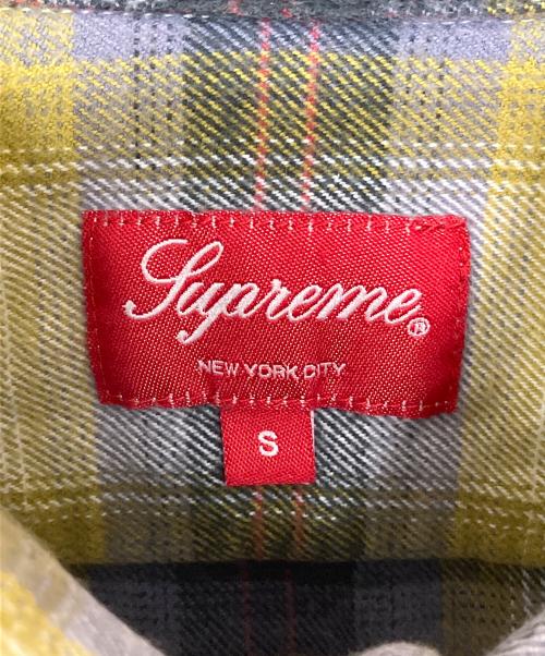 SUPREME（シュプリーム）SUPREME (シュプリーム) ネルシャツ Brushed Plaid Flannel Shirt グレー×イエロー サイズ:Sの古着・服飾アイテム
