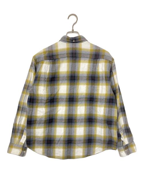 SUPREME（シュプリーム）SUPREME (シュプリーム) ネルシャツ Brushed Plaid Flannel Shirt グレー×イエロー サイズ:Sの古着・服飾アイテム