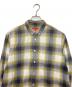 SUPREME (シュプリーム) ネルシャツ Brushed Plaid Flannel Shirt グレー×イエロー サイズ:S：17000円