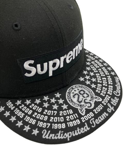 SUPREME（シュプリーム）SUPREME (シュプリーム) New Era (ニューエラ) 59FIFTY UNDISPUTED BOX LOGO② ブラック サイズ:58.7cmの古着・服飾アイテム