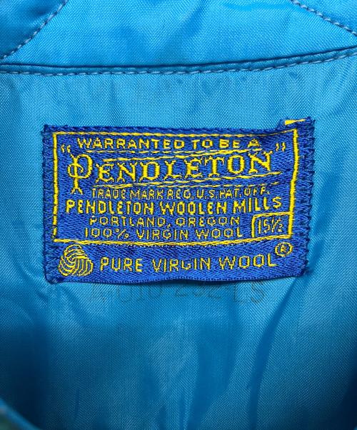 PENDLETON（ペンドルトン）PENDLETON (ペンドルトン) 長袖シャツ　60s ブルー×グリーン サイズ:15 1/2の古着・服飾アイテム