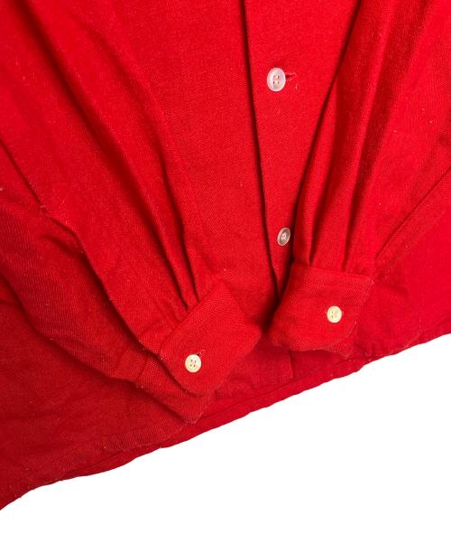 TOWN CRAFT（タウンクラフト）TOWN CRAFT (タウンクラフト) オープンカラーシャツ　船タグ レッド サイズ:Sの古着・服飾アイテム