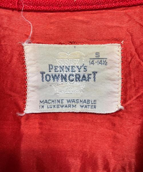 TOWN CRAFT（タウンクラフト）TOWN CRAFT (タウンクラフト) オープンカラーシャツ　船タグ レッド サイズ:Sの古着・服飾アイテム