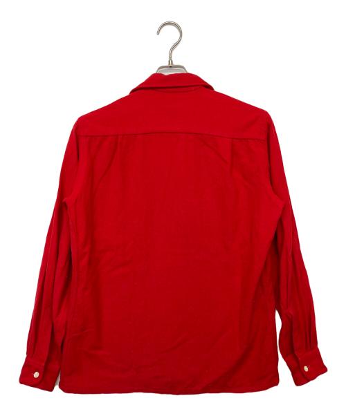 TOWN CRAFT（タウンクラフト）TOWN CRAFT (タウンクラフト) オープンカラーシャツ　船タグ レッド サイズ:Sの古着・服飾アイテム