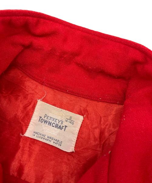 TOWN CRAFT（タウンクラフト）TOWN CRAFT (タウンクラフト) オープンカラーシャツ　船タグ レッド サイズ:Sの古着・服飾アイテム
