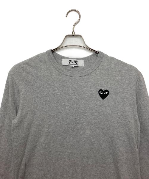 PLAY COMME des GARCONS（プレイコムデギャルソン）PLAY COMME des GARCONS (プレイコムデギャルソン) 長袖カットソー グレー サイズ:Lの古着・服飾アイテム