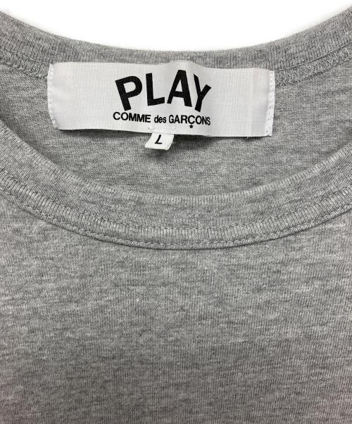 PLAY COMME des GARCONS（プレイコムデギャルソン）PLAY COMME des GARCONS (プレイコムデギャルソン) 長袖カットソー グレー サイズ:Lの古着・服飾アイテム