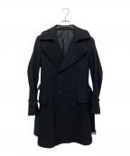 SCYEBASICSサイベーシックス）の古着「メルトントレンチコート」｜ブラック