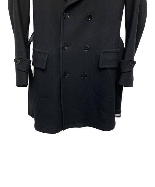 SCYEBASICS（サイベーシックス）SCYEBASICS (サイベーシックス) メルトントレンチコート ブラック サイズ:36の古着・服飾アイテム