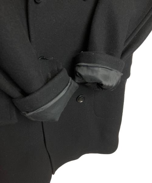 SCYEBASICS（サイベーシックス）SCYEBASICS (サイベーシックス) メルトントレンチコート ブラック サイズ:36の古着・服飾アイテム