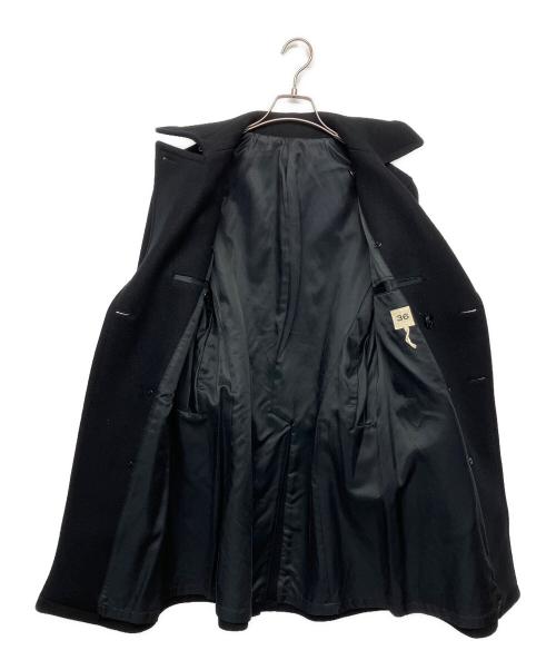 SCYEBASICS（サイベーシックス）SCYEBASICS (サイベーシックス) メルトントレンチコート ブラック サイズ:36の古着・服飾アイテム