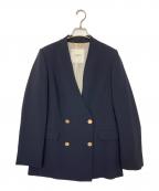journal standard L'essageジャーナルスタンダード レサージュ）の古着「ノーカラージャケット」｜ネイビー