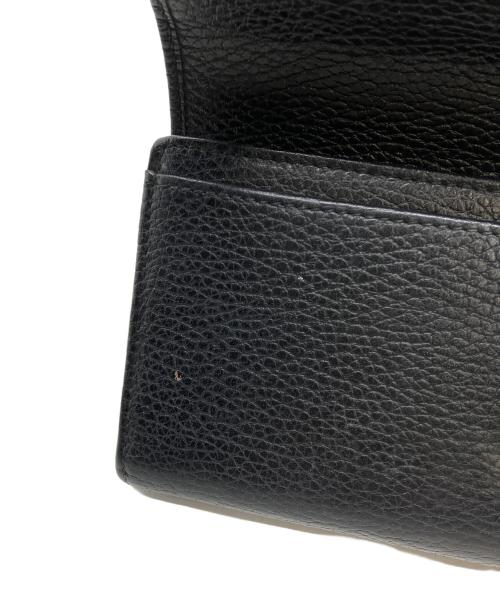 GUCCI（グッチ）GUCCI (グッチ) ダブルGコンチネンタルウォレット ブラックの古着・服飾アイテム